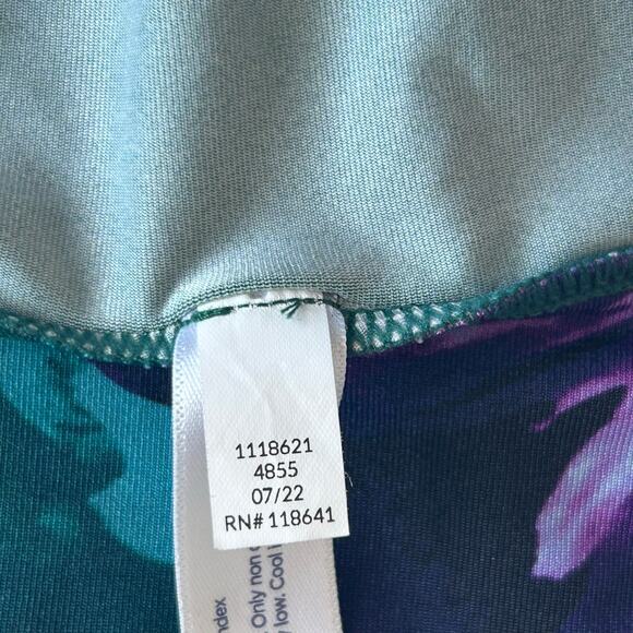 Cacique Floral Micro Robe, Soft Microfiber,  Sz 22/24 - Picture 7 of 8